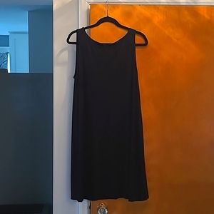 Eileen Fisher - simple, lightly pleated viscose spandex dress. Timeless.